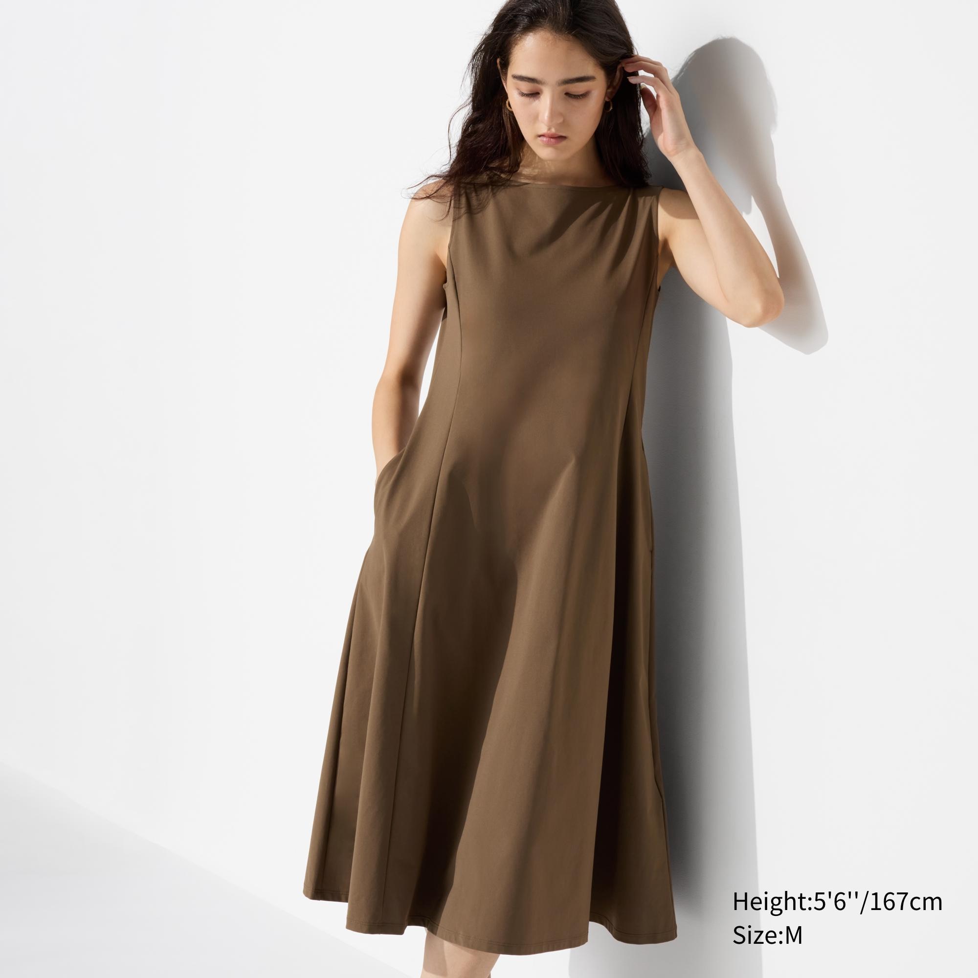 Check styling ideas for「Ultra Stretch AIRism Sleeveless Dress、Dress ...