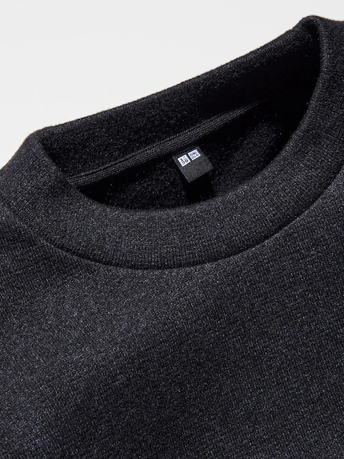 MEN'S SOFT KNITTED FLEECE CREW NECK LONG SLEEVE T-SHIRT UNIQLO TH