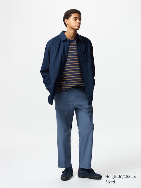 STRETCH WAIST RIBBED EASY PANTS UNIQLO TH