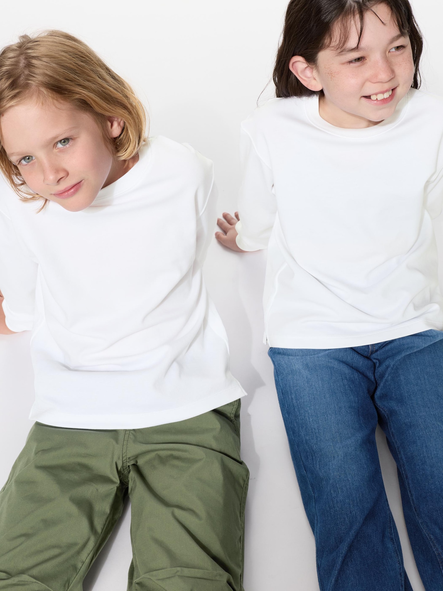Футболка KIDS AIRism Cotton с круглым вырезом | Длинный рукав
