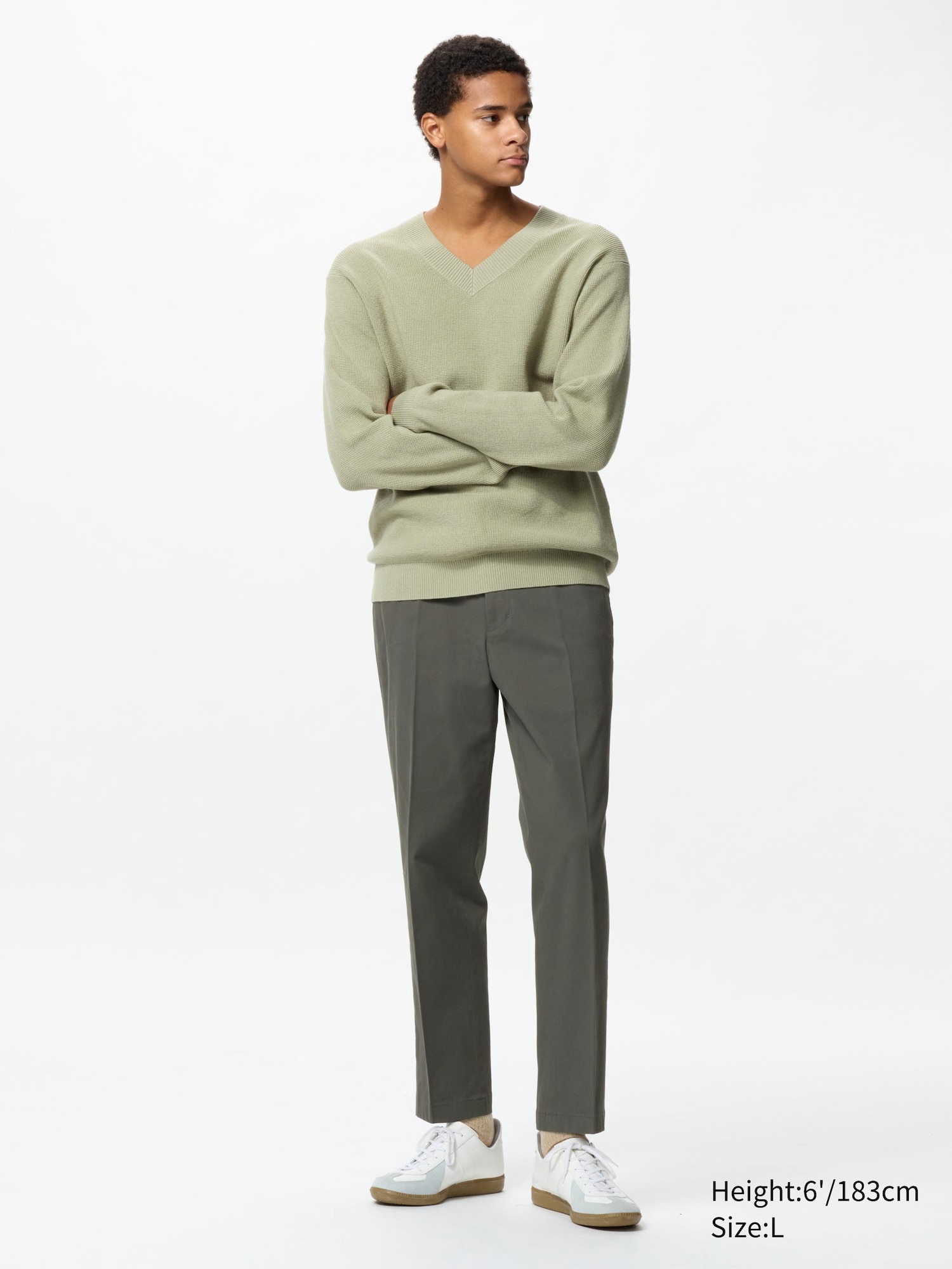 MEN'S SMART ANKLE PANTS | COTTON (REGULAR LENGTH 64.5 - 70.5 CM)* | UNIQLO  TH