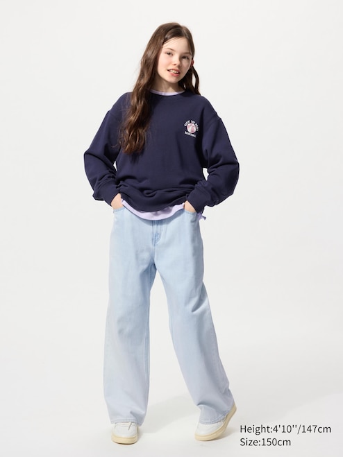 KIDS WIDE FIT STRAIGHT JEANS UNIQLO TH