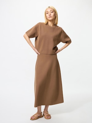 Washable Milano Ribbed Flare Skirt | Can Be Set Up With Tops