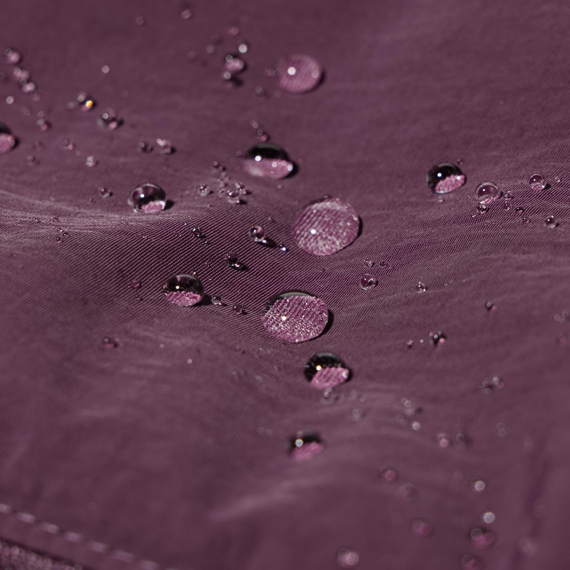 Casual nylon fabric with a naturally wrinkled texture. Water-repellent finish protects against light rain. *The finish is not permanent.