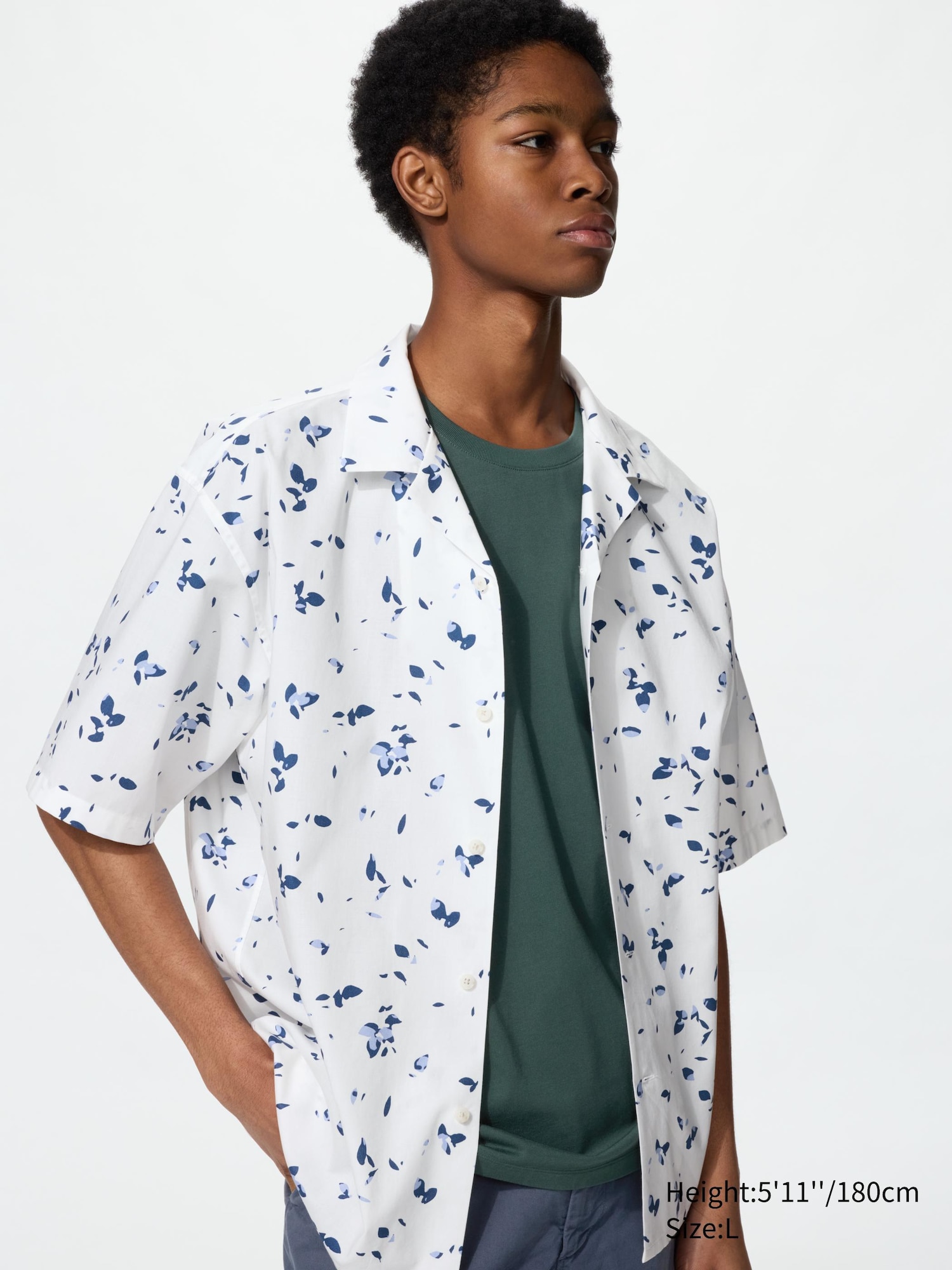 Open Collar Shirt | Short Sleeve, Printed