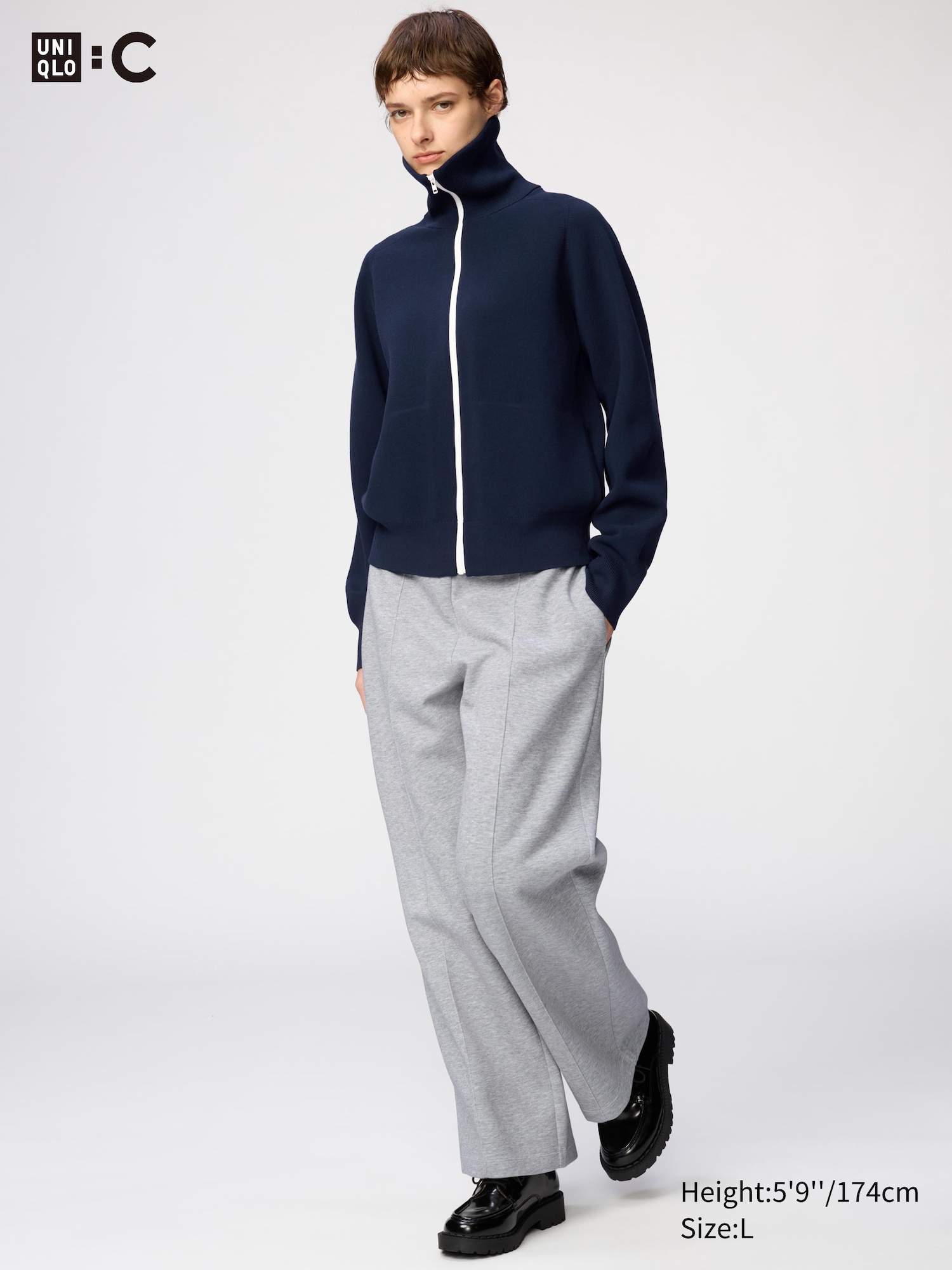 Толстовка прямые брюки | нормальная длина 69–71 см*