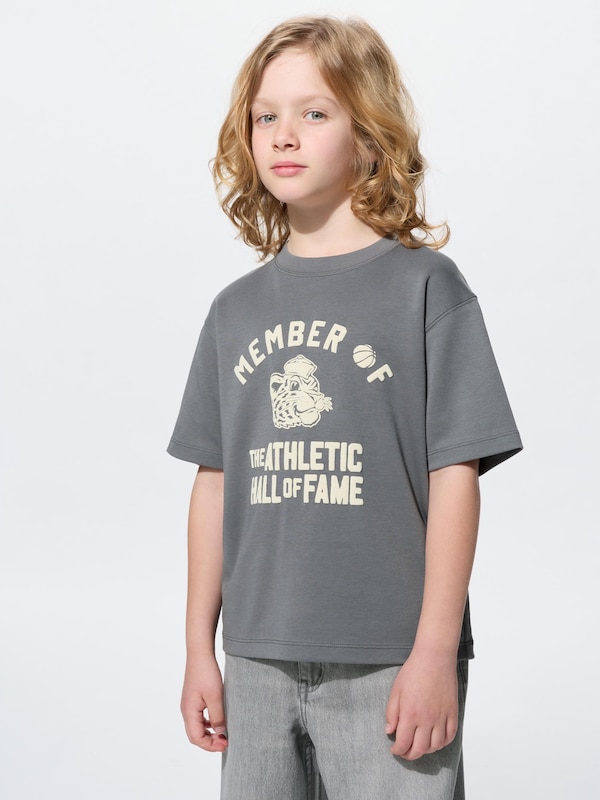 AIRism Cotton Graphic Crew Neck T-Shirt