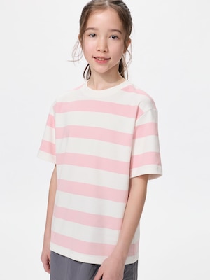 AIRism Cotton Crew Neck T-Shirt | Striped