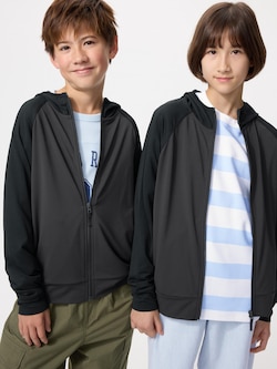 AIRism UV Protection Full-Zip Hoodie | Bicolor