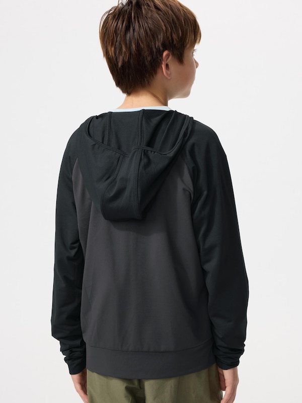 AIRism UV Protection Full-Zip Hoodie | Bicolor