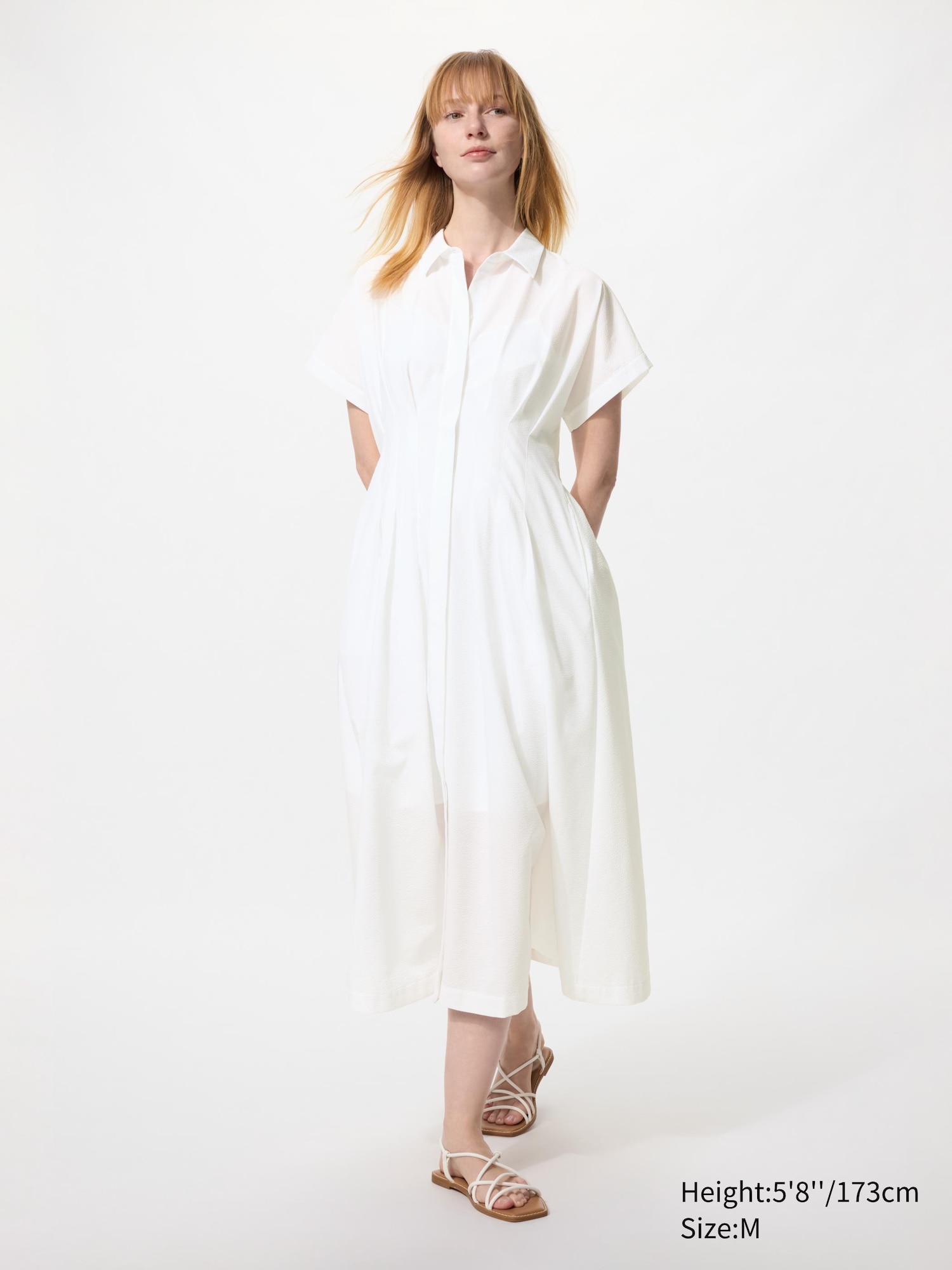 Seersucker Shirt Dress | Short Sleeve