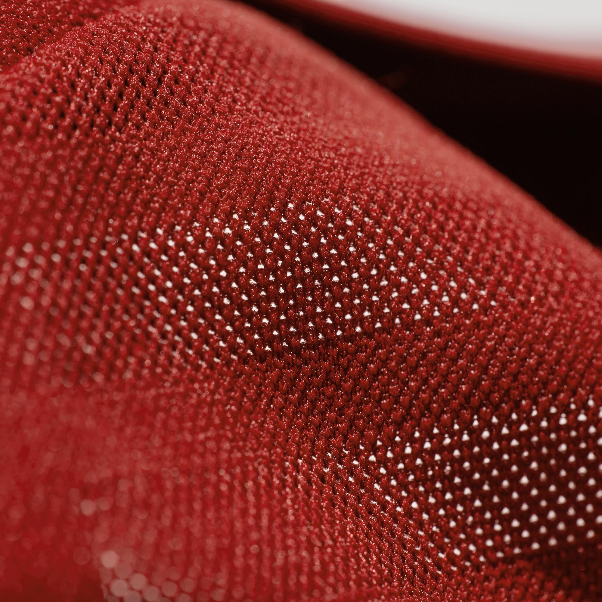 With breathable mesh sections.