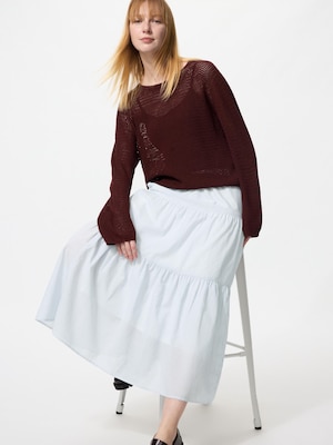 Tiered Maxi Skirt | Striped