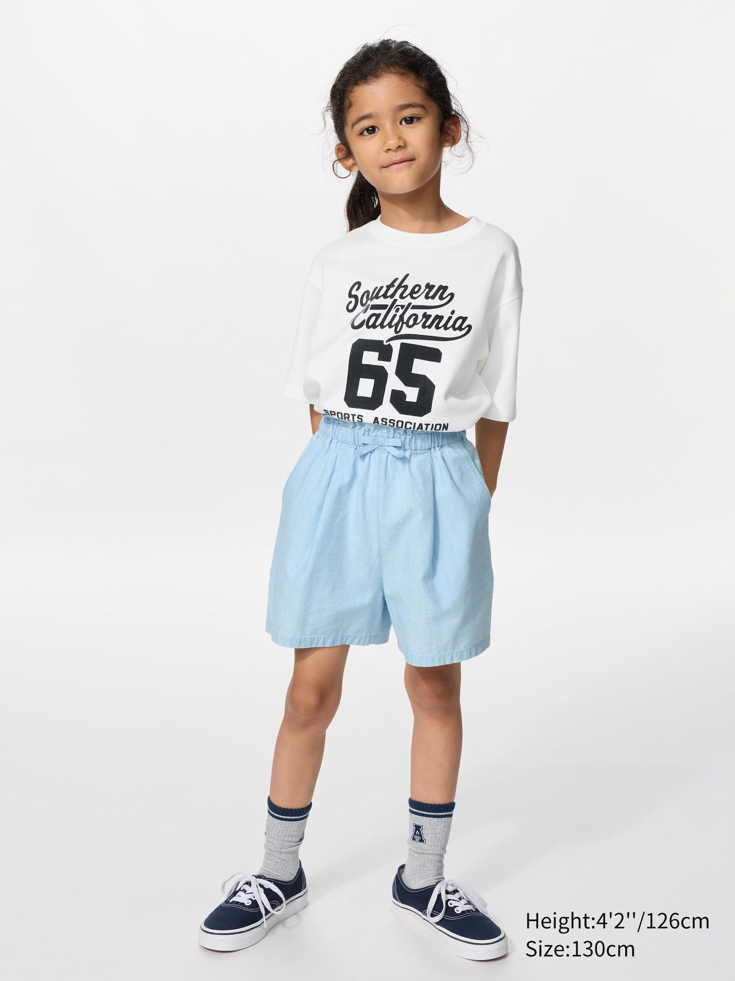 GIRLS Easy Shorts | Chambray