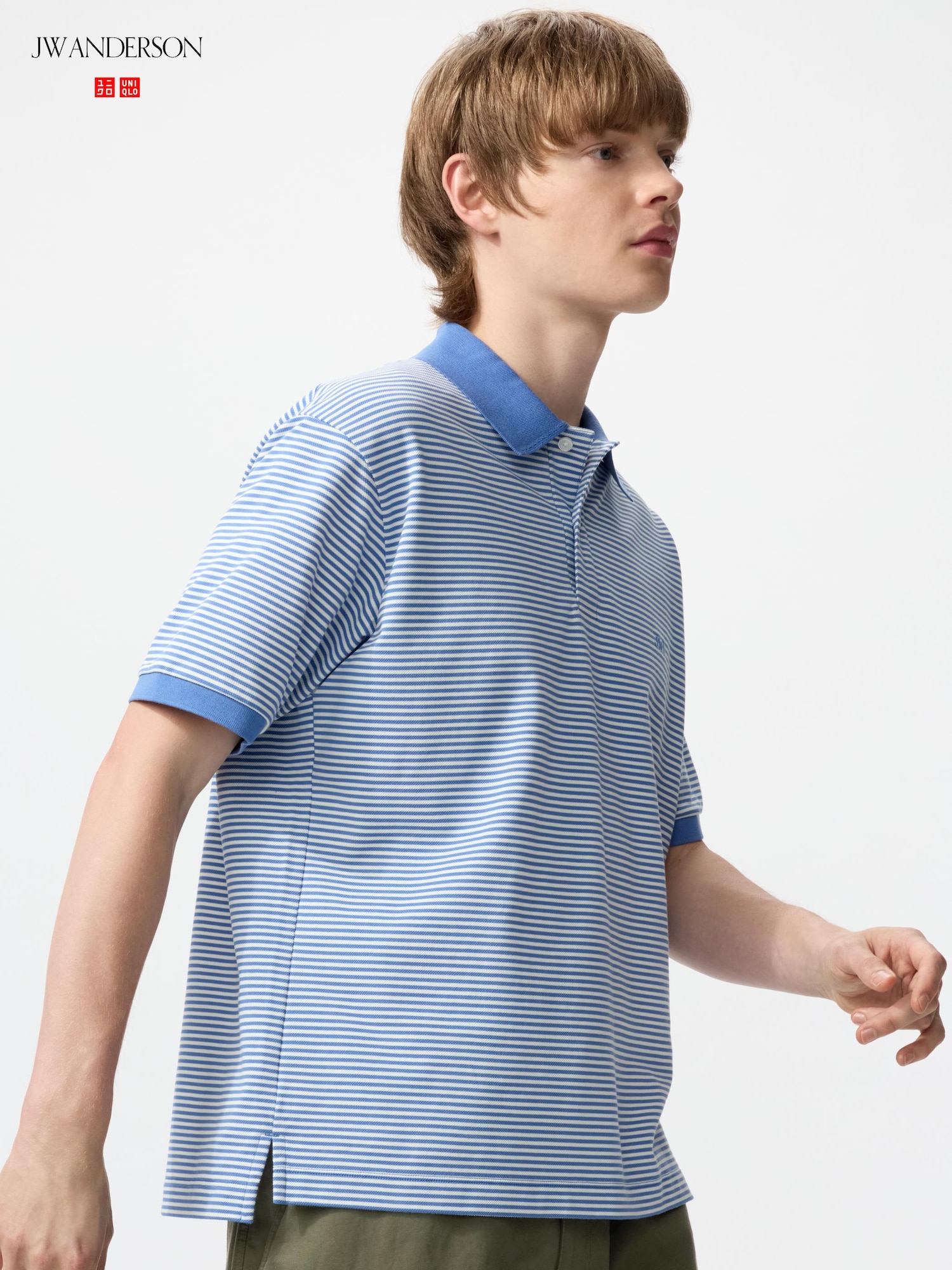 Dry Pique Polo Shirt | Narrow Striped