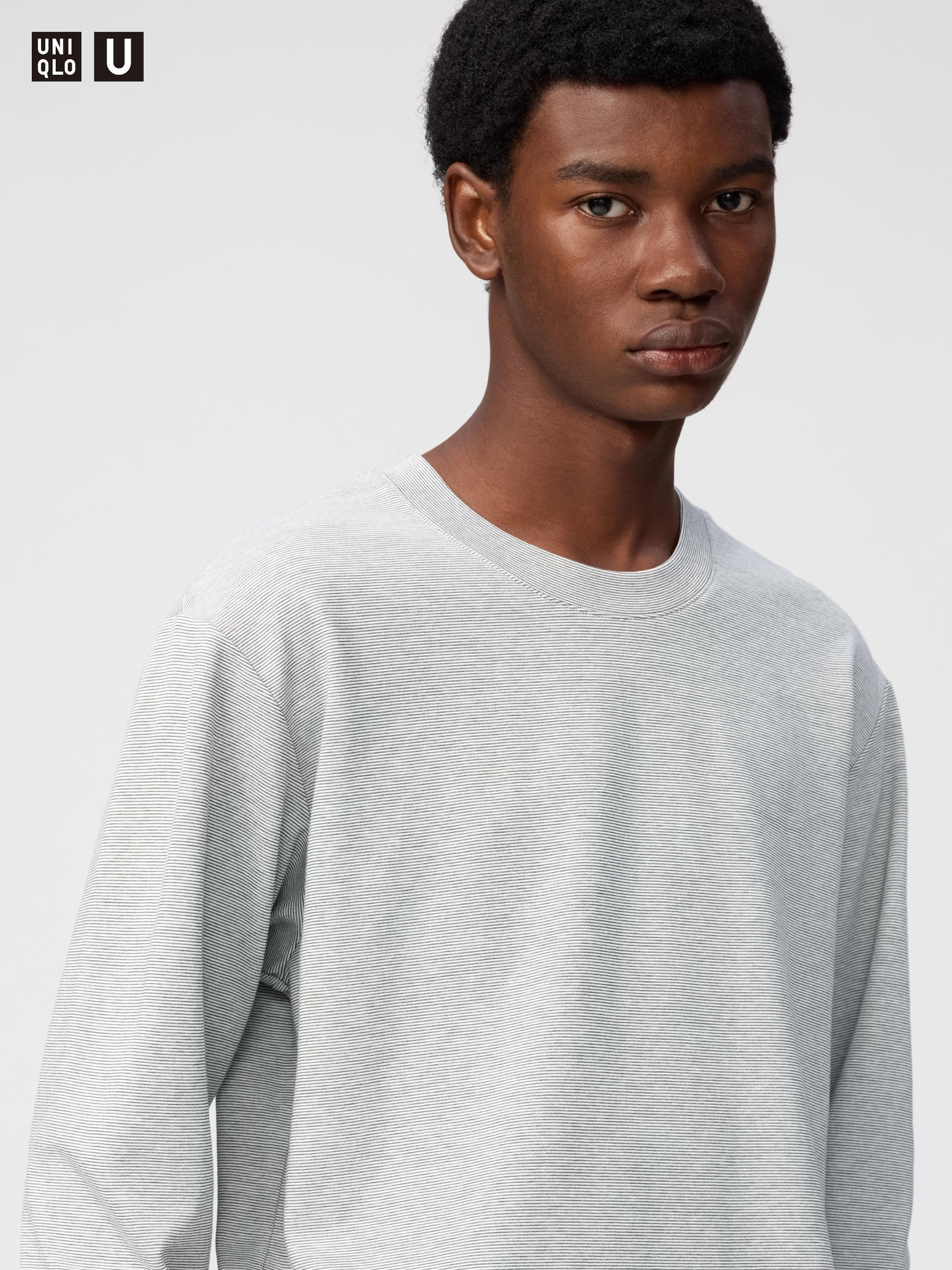 U AIRism Cotton T-Shirt | Long Sleeve, Striped