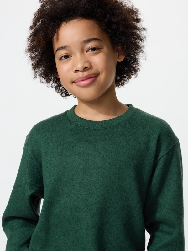 Soft Knitted Fleece Crew Neck T-Shirt | Long Sleeve