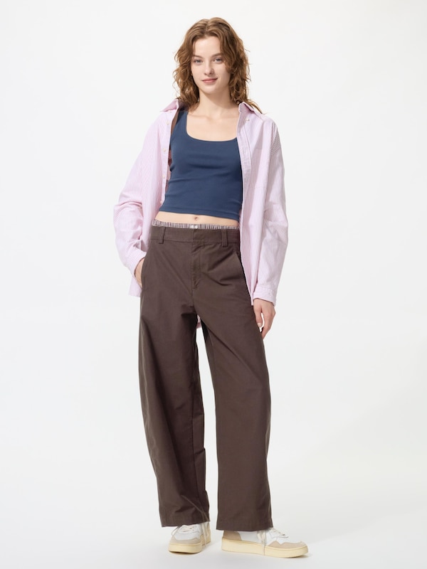 Cropped Square Neck Sleeveless Top