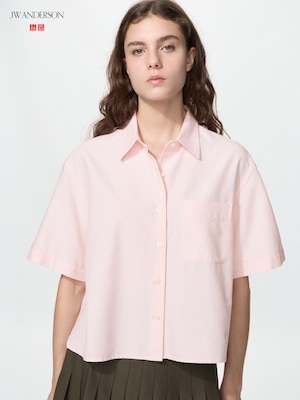 Oxford Boxy Shirt | Short Sleeve (New Logo)