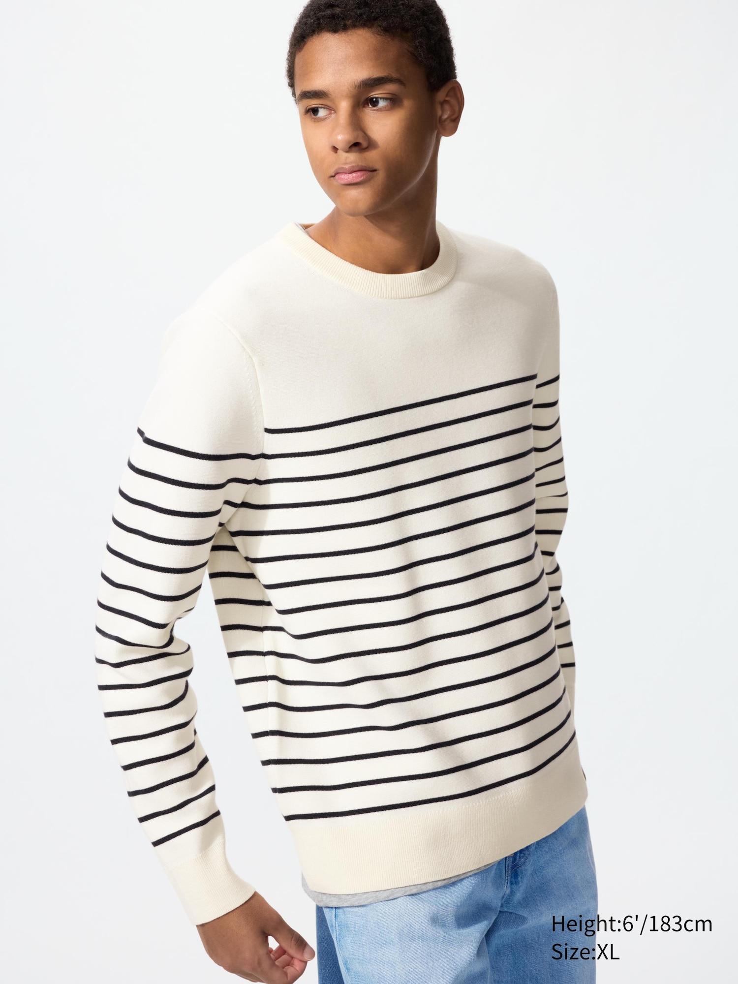 Washable Milano Ribbed Sweater | Striped