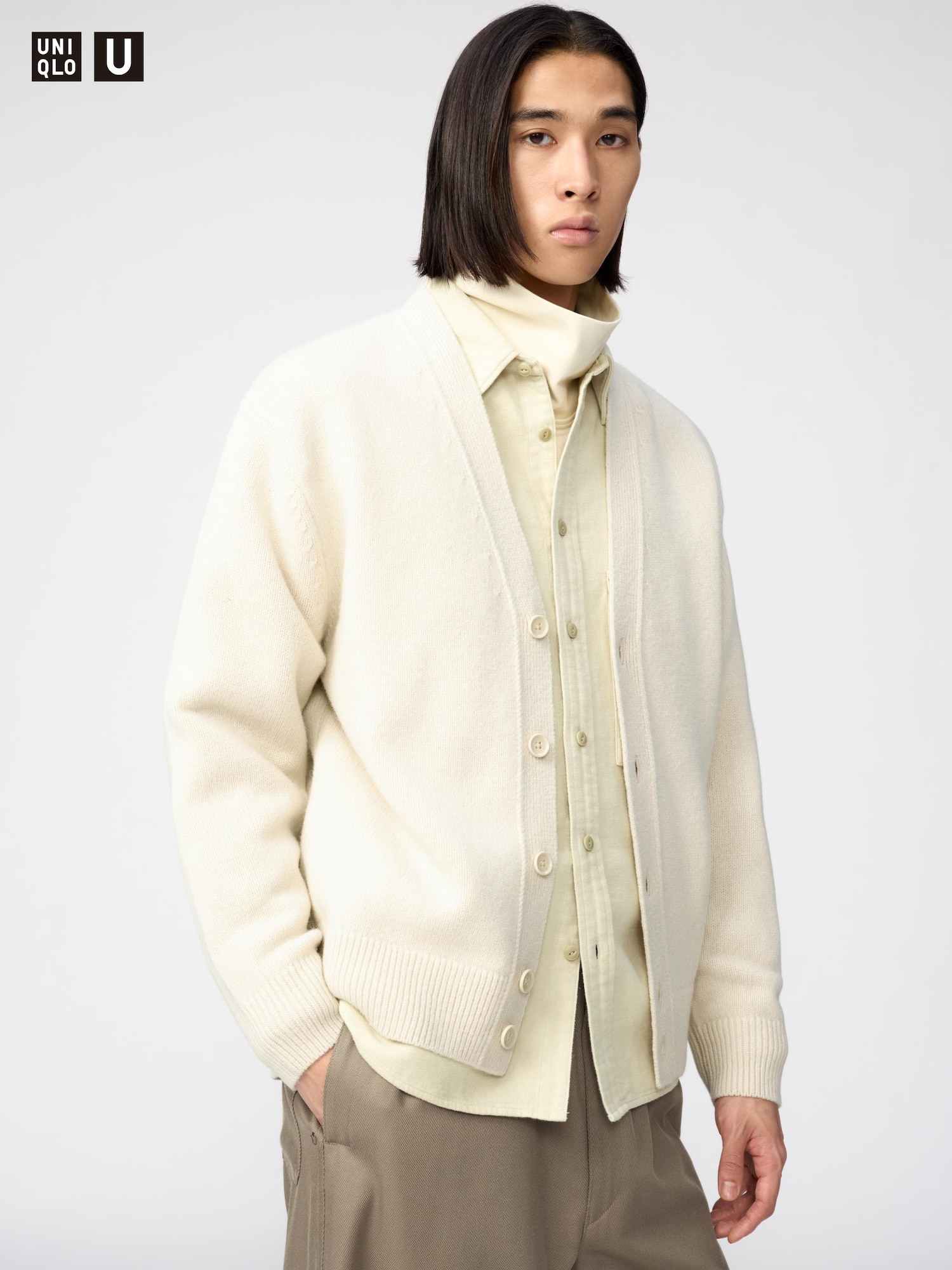 Lambswool V Neck Cardigan