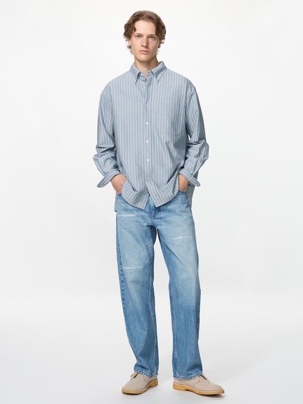 Oxford Oversized Shirt | Striped