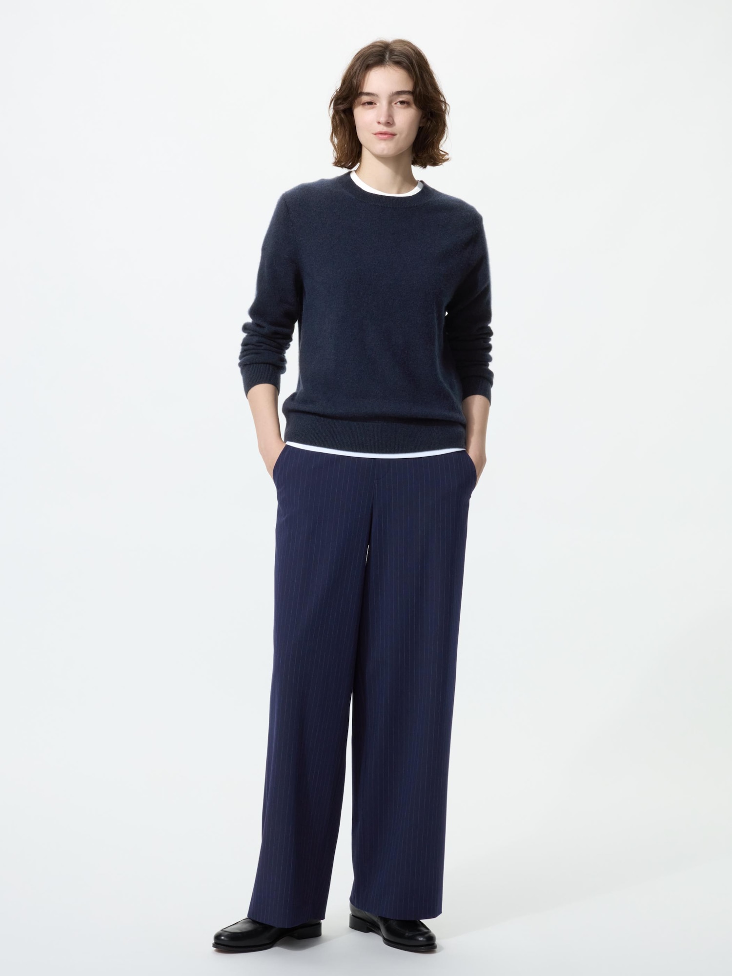 Smart Easy Pants | Striped, Longer Length 75 - 79 cm*