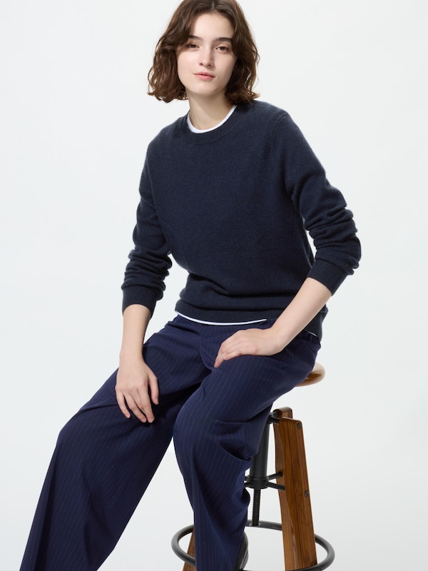 Smart Easy Pants | Striped, Longer Length 75 - 79 cm*