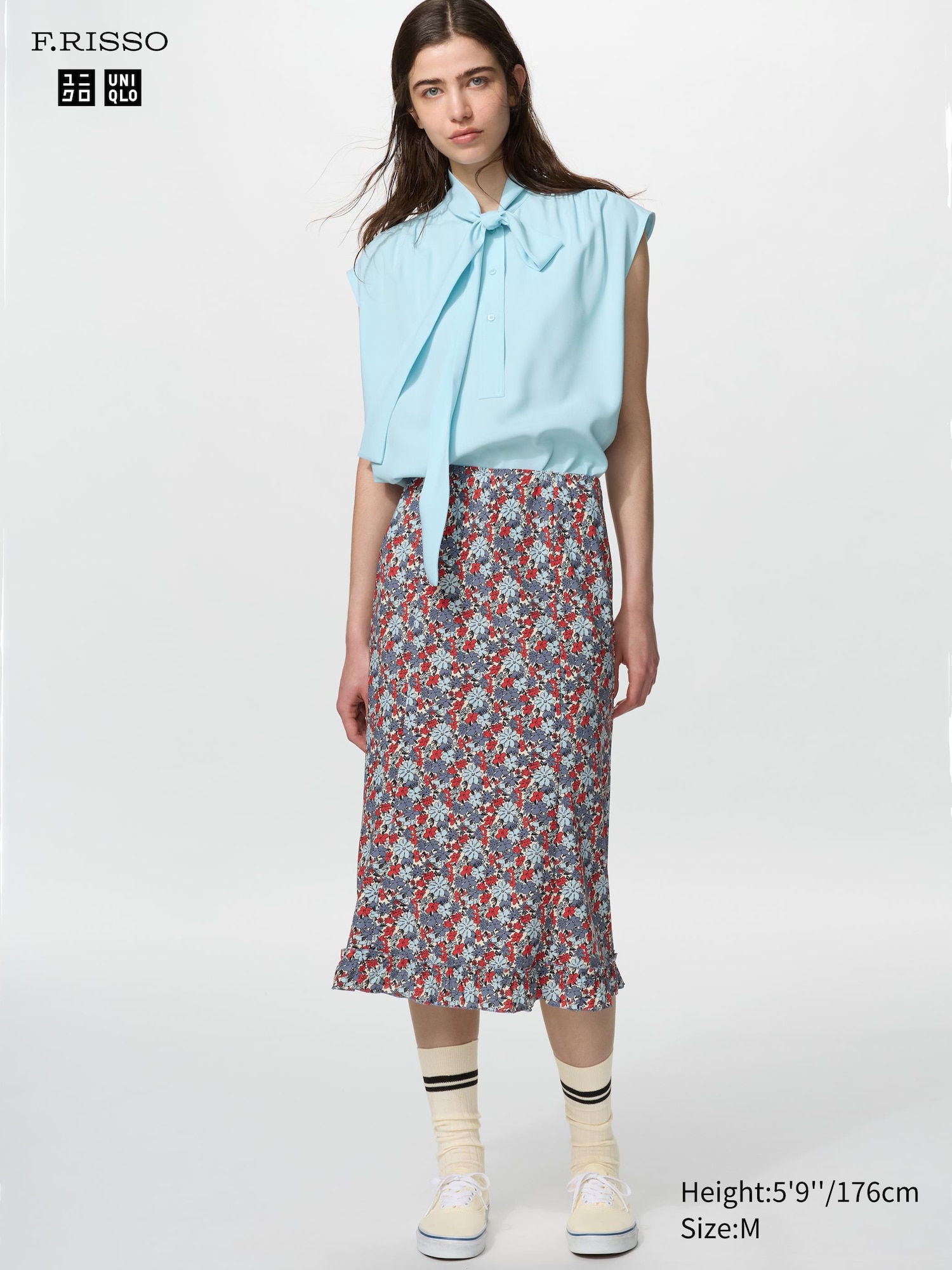 Flare Long Skirt | Printed