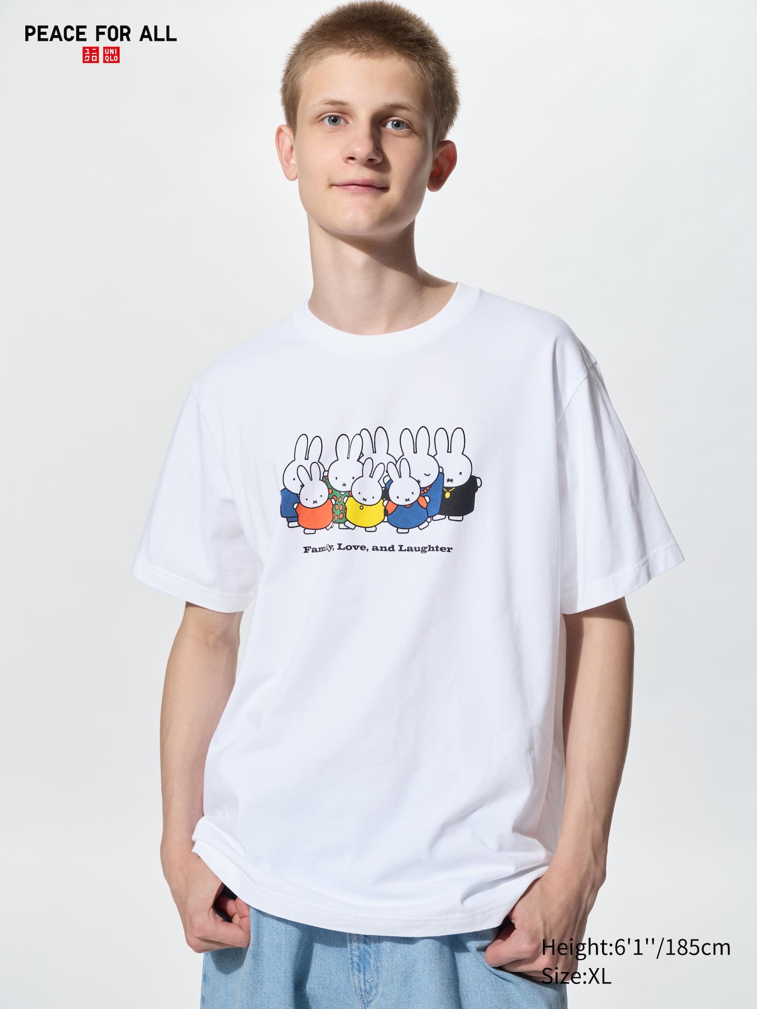 Футболка PEACE FOR ALL (Dick Bruna) (графический принт, короткий рукав)