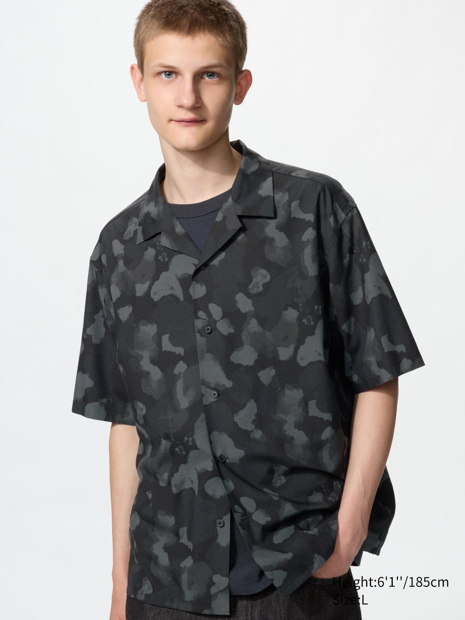 Open Collar Shirt | Short Sleeve, Printed