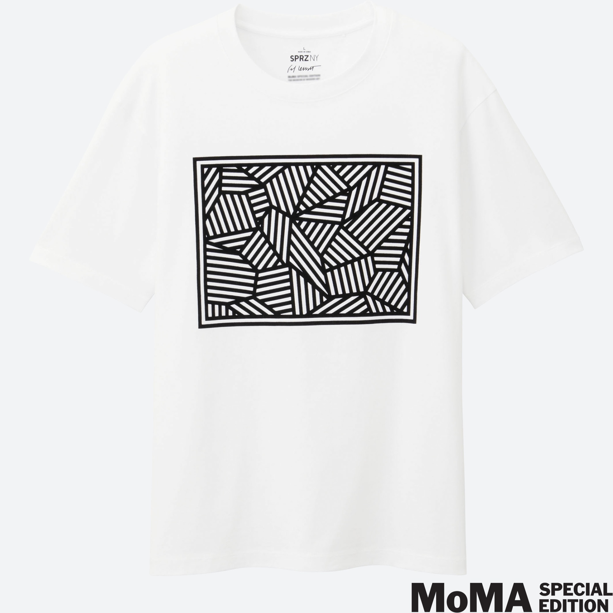 MEN SPRZ NY Super Geometric GRAPHIC TSHIRT (SOL LEWITT