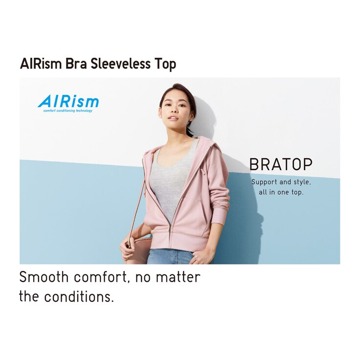 WOMEN AIRism BRA SLEEVELESS TOP UNIQLO US