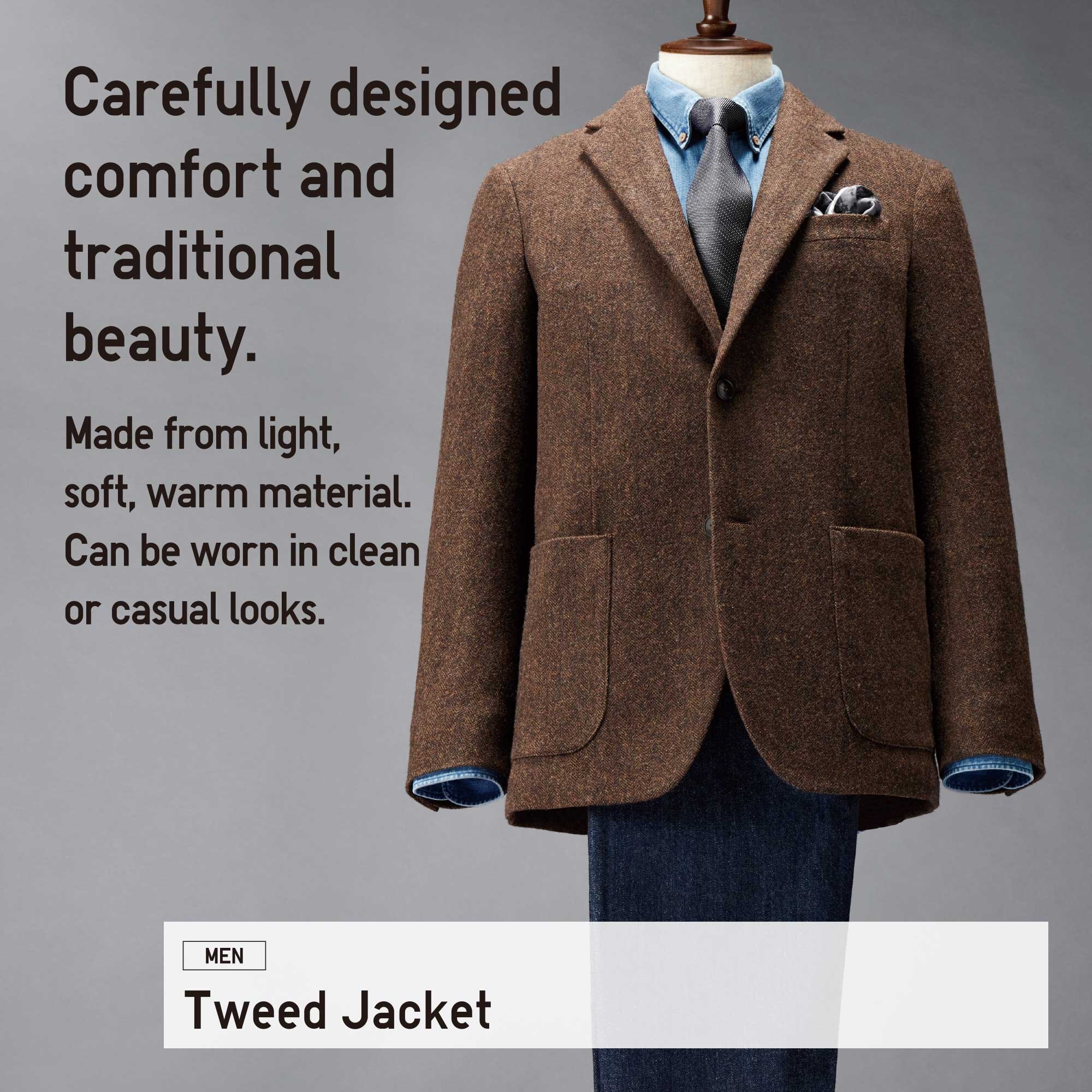 uniqlo tweed coat