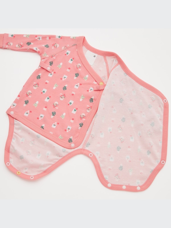 Joy of Print Long-Sleeve Bodysuit (Set of 2)