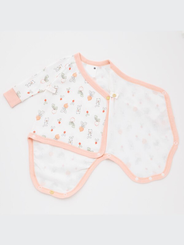 Joy of Print Long-Sleeve Bodysuit (Set of 2)