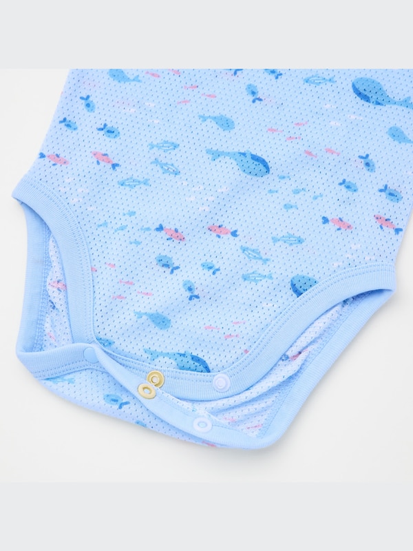 Joy of Print Cotton Mesh Inner Bodysuit (Set of 2)