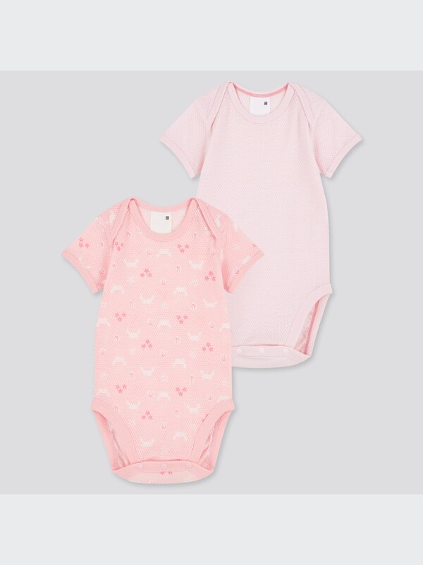 Joy of Print Cotton Mesh Inner Bodysuit (Set of 2)