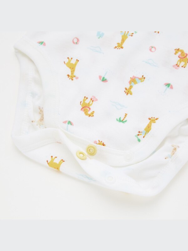 Joy of Print Short-Sleeve Bodysuit (Set of 2)