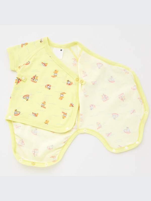 Joy of Print Short-Sleeve Bodysuit (Set of 2)