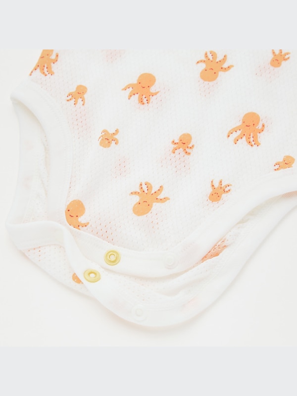 Joy of Print Cotton Mesh Bodysuit (Set of 2)