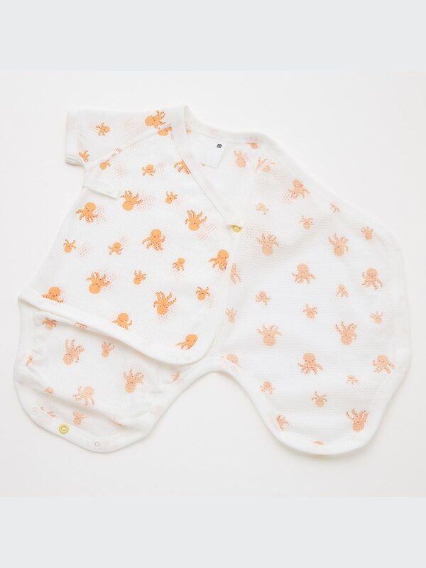 Joy of Print Cotton Mesh Bodysuit (Set of 2)