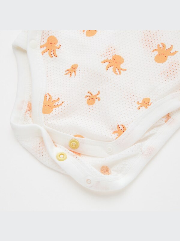Joy of Print Cotton Mesh Bodysuit (Set of 2)