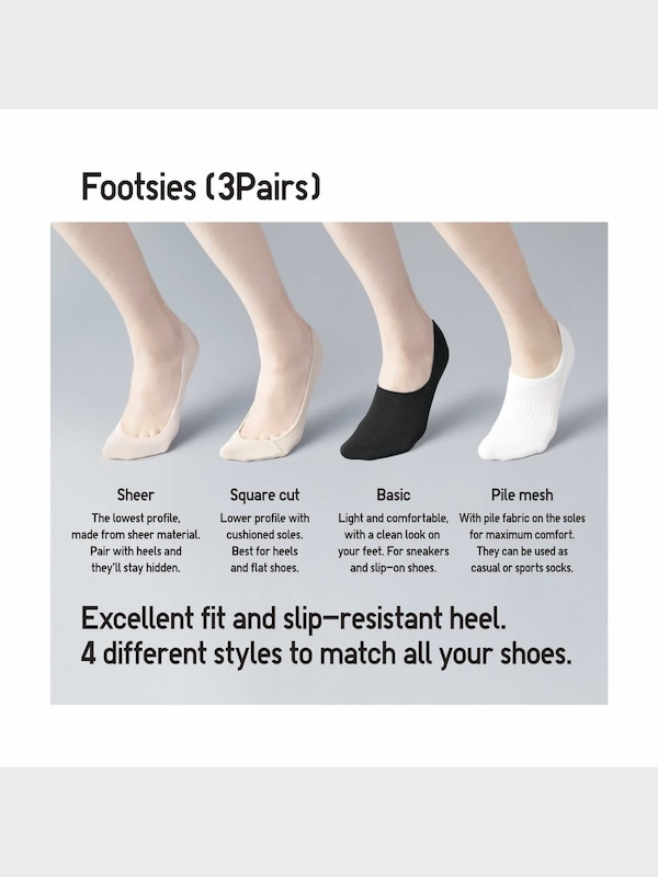 Footsies (3 Pairs)
