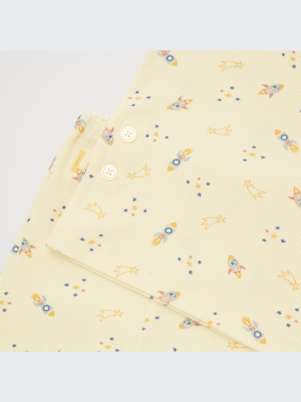 Ribbed Cotton Long-Sleeve Pajamas