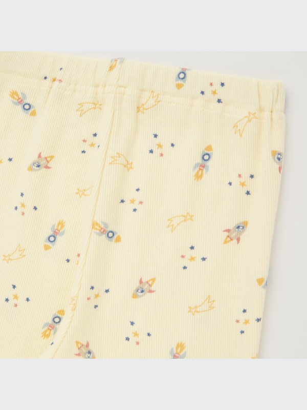 Ribbed Cotton Long-Sleeve Pajamas