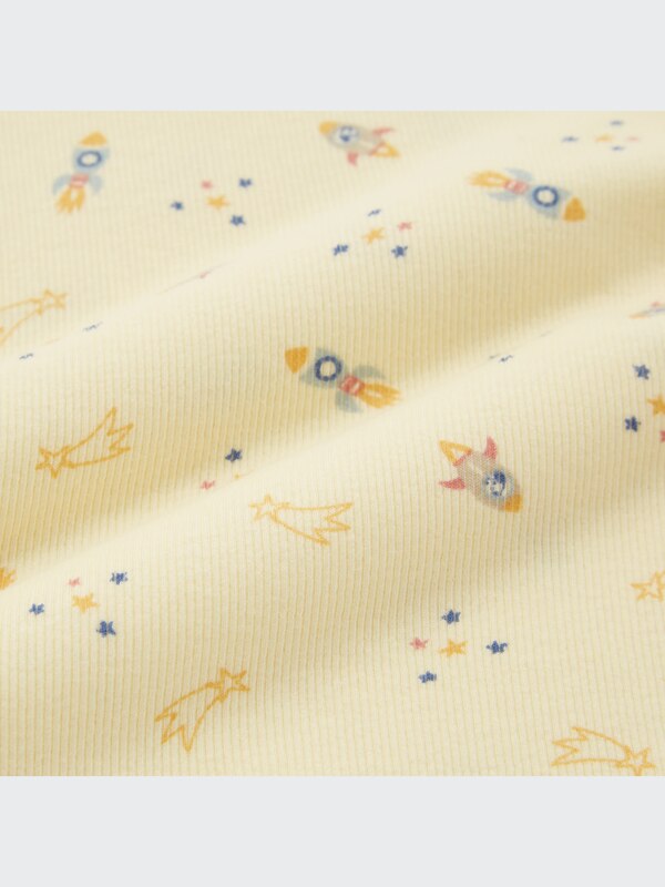 Ribbed Cotton Long-Sleeve Pajamas