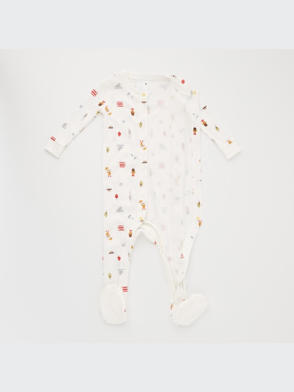 Joy of Print Foot-Covered One-Piece Outfit