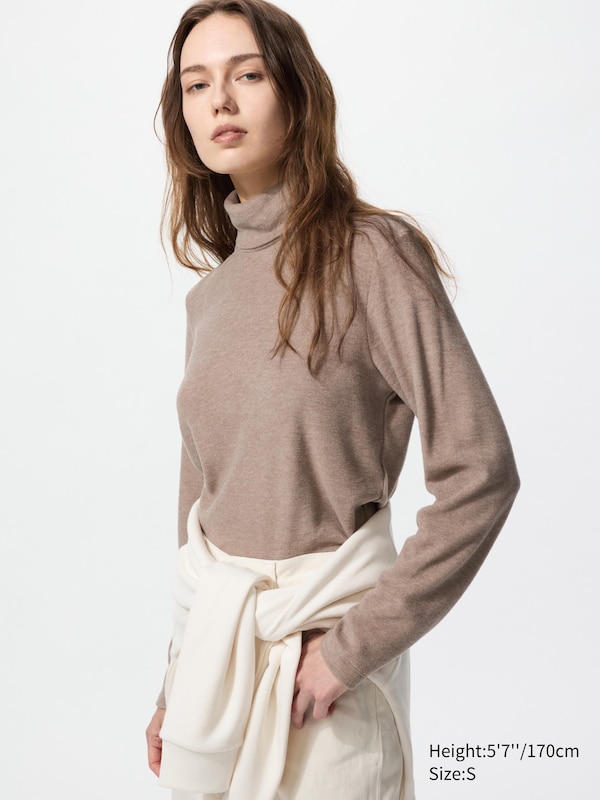 HEATTECH Fleece T-Shirt | Turtleneck
