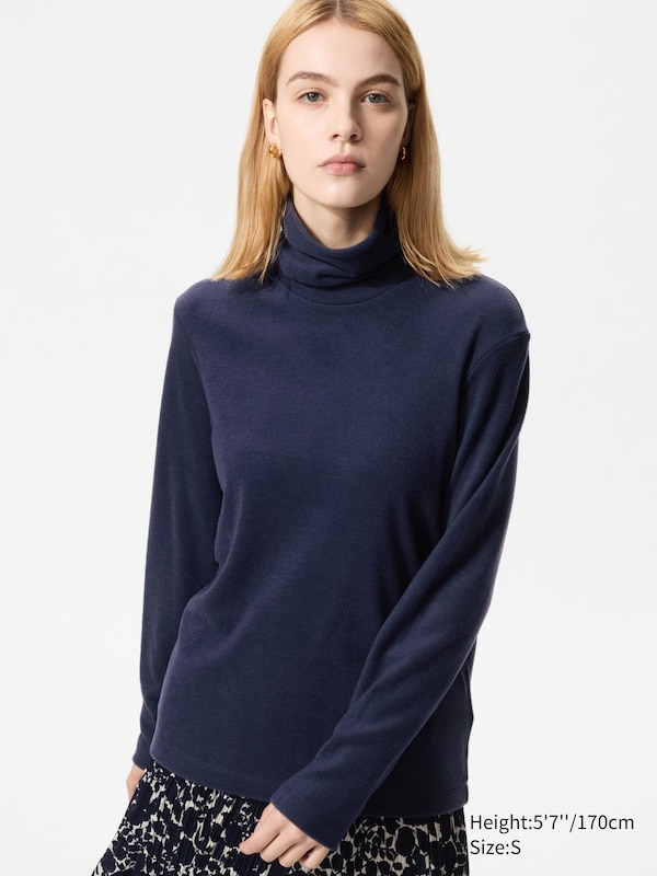 HEATTECH Fleece T-Shirt | Turtleneck
